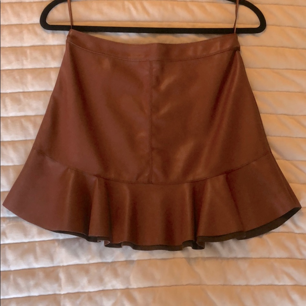 BB Dakota faux leather skirt